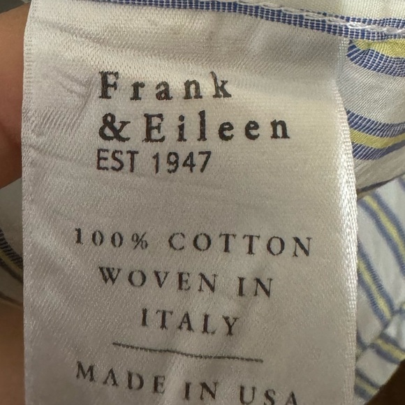 Frank & Eileen Barry 100% Cotton Button Down Blouse Size Small - Picture 4 of 4